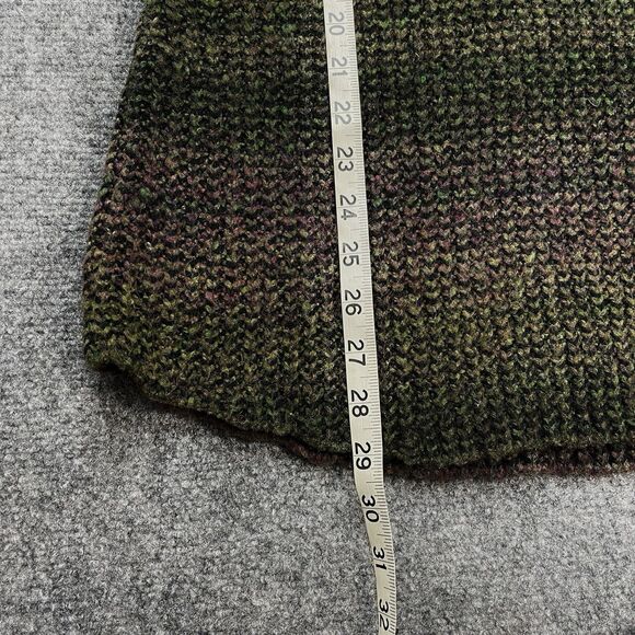 Prana Hunter Tunic Sweater Womens Medium Green Multi Shade Cowl Acrylic Wool - Picture 8 of 9